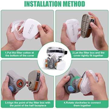 BEAUKAU Epoxy Respirator - Safe Breathing for All Tasks