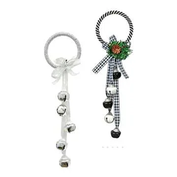 Charming Holiday Door Hangers with Bells for Festive Celebrations