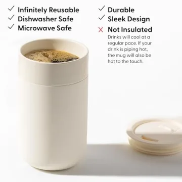 W&P Porter Ceramic Mug - Chic & Functional Travel Cup