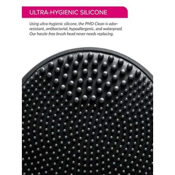 PMD Clean - Smart Facial Cleansing Device with Silicone Brush & Anti-Aging Massager - Waterproof - SonicGlow Vibration Technology - Clear Pores and Blackheads - Lift, Firm, and Tone Skin