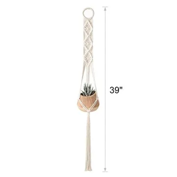 Mkono Macrame Plant Hangers Set of 3 for Stylish Decor