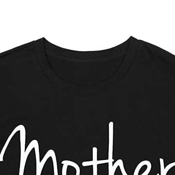 KIDDAD Lab Mama Shirt Women's Cute Funny Dog Paw Graphics T-Shirt Casual Short Sleeve Summer Tees Tops (Black, M)