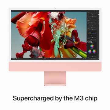 Apple 2023 iMac: M3 Chip, 24-inch Retina Display, Pink