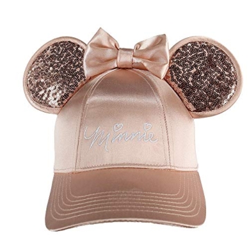 Stylish Disney Adult Rose Gold Tone Minnie Mouse Ears Hat