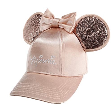 Stylish Disney Rose Gold Minnie Mouse Ears Hat for Adults