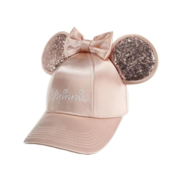 Stylish Disney Rose Gold Minnie Mouse Ears Hat for Adults