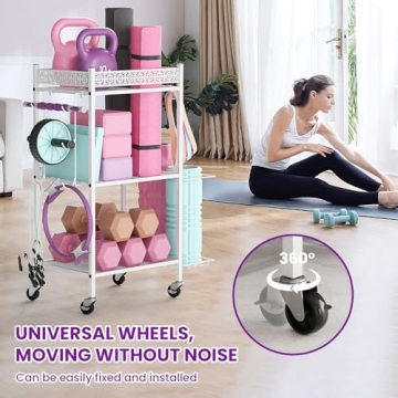 Sturdy VOPEAK Yoga Mat Storage Rack for Home Gym