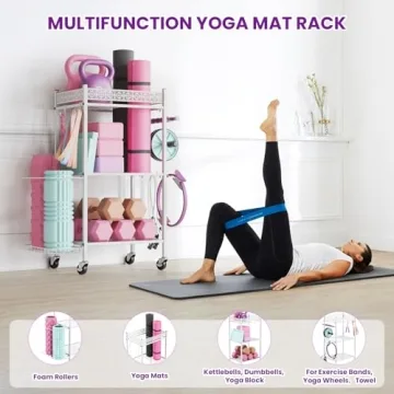 Sturdy VOPEAK Yoga Mat Storage Rack for Home Gym