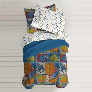 Ultra Soft Dinosaur Comforter Set for Kids Twin Size