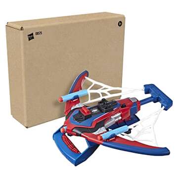 Marvel Spider-Man Web Shots Spiderbolt NERF Powered Blaster Toy, Fires Darts, 3 Darts, Kids 5+ Years...