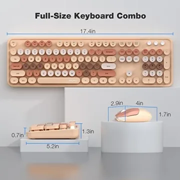 MOFII Retro Wireless Keyboard and Mouse Combo for All