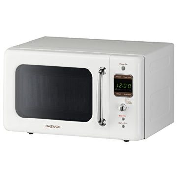 Daewoo Retro Microwave Oven 0.7 Cu. Ft. | Cream White