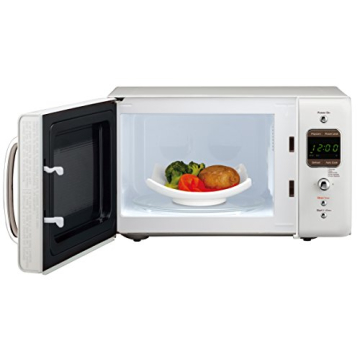 Daewoo Retro Microwave Oven 0.7 Cu. Ft. | Cream White