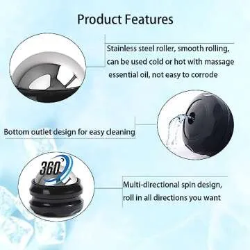 Cold Massage Roller Ball - Valentines Day Gifts, Stays Cold for 6 Hours, Couple Gifts,Polar Healing Experience, Gifts for her ,Polar Roller Ice Ball Massage, Rapidly Relieve Muscle Pain and Tension