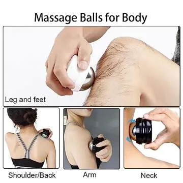 Cold Massage Roller Ball - Valentines Day Gifts, Stays Cold for 6 Hours, Couple Gifts,Polar Healing Experience, Gifts for her ,Polar Roller Ice Ball Massage, Rapidly Relieve Muscle Pain and Tension