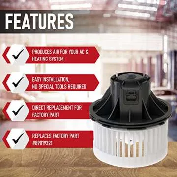 AC Heater Blower Motor HVAC - Compatible with Chevy, GMC, Cadillac Vehicles - Avalanche, Silverado 1...