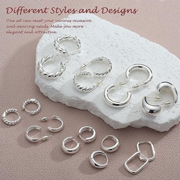 Stylish Silver Plated Earring Set for Women - Elegant & Durable