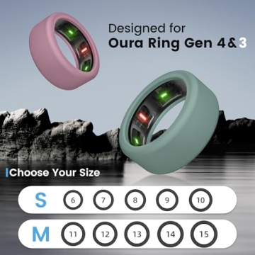 Silicone Cover for Oura Ring Gen 4 Gen 3 Anti-Scratch Protection