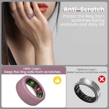 Silicone Cover for Oura Ring Gen 4 Gen 3 Anti-Scratch Protection