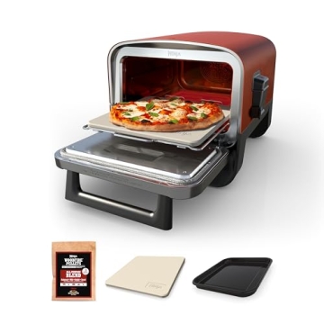 Ninja Woodfire Outdoor Pizza Oven, 8-in-1 Portable Electric Roaster Oven, Heats up to 700°F, 5 Arti...