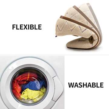 Frank Mully Womens Flat Shoes Knit Ballet Flats Comfortable Pointed Toe Mesh Dressy Shoe Slip-on Lightweight Walking Flats for Women Casual, Nude,9