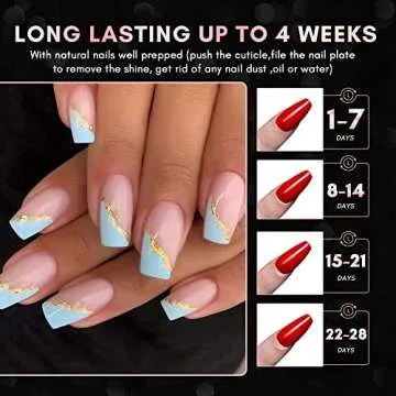 Makartt Short Coffin Clear Nail Tips, 500pcs Press on Full Cover Fake Ballerina Nails Tip Extension 10 Sizes Long Lasting Soak Off False Acrylic Kit for Home & Salon Use