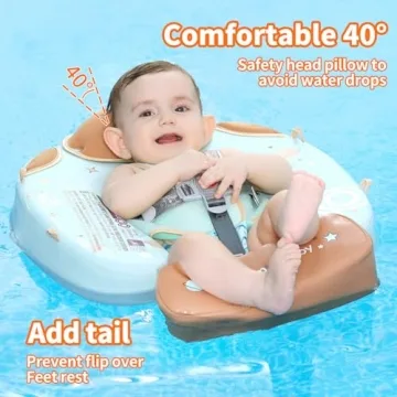 MamboBaby Float Non-Inflatable Baby Swim Float with Canopy