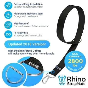 Rhino StrapMate Tree Swing Straps – Safe, Heavy Duty & Versatile