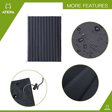 ATEPA 4-in-1 Warm Down Travel Blanket - Lightweight & Packable