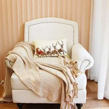 Festive Ogiselestyle Christmas Santa Reindeer Pillow Cover