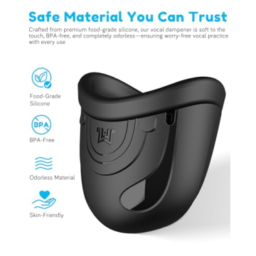 Vocal Dampener for Singers, Actors, Performers, Stress Relief, Food-Grade Silicone - Safe & Odorless...