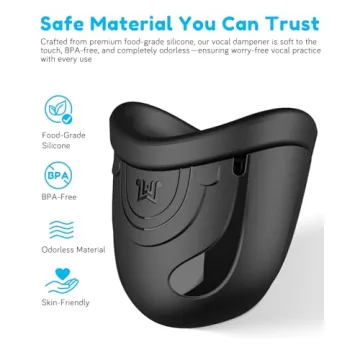 Vocal Dampener for Singers, Actors, Performers, Stress Relief, Food-Grade Silicone - Safe & Odorless...