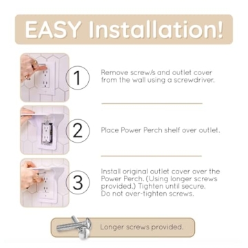 Power Perch Outlet Shelf for Smart Home Organization