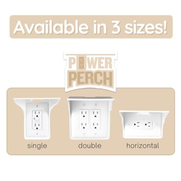Power Perch Outlet Shelf for Smart Home Organization