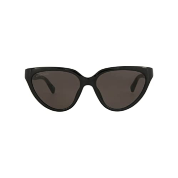 Balenciaga Cat Eye Sunglasses Black Black Grey Luxury Eyewear Made In Italy Bio Injection Rilsan Fra...