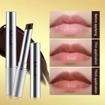 NICEFACE Luxurious Dark Honey Lipstick - Richly Pigmented, Long-Lasting, Nourishing and moisturizing Formula for a Seductive, Velvety Finish - Suitable for Every Skin Tone (Black Honey)