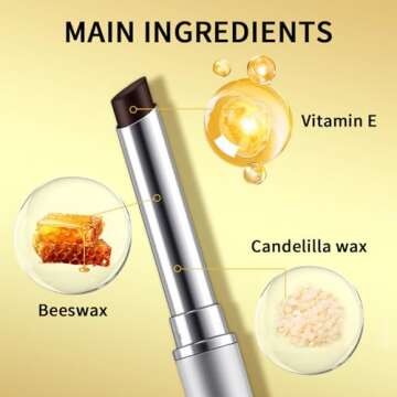 NICEFACE Luxurious Dark Honey Lipstick - Richly Pigmented, Long-Lasting, Nourishing and moisturizing Formula for a Seductive, Velvety Finish - Suitable for Every Skin Tone (Black Honey)