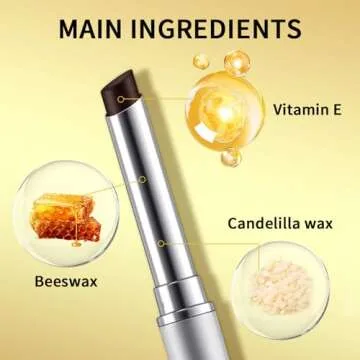 NICEFACE Luxurious Dark Honey Lipstick - Richly Pigmented, Long-Lasting, Nourishing and moisturizing Formula for a Seductive, Velvety Finish - Suitable for Every Skin Tone (Black Honey)