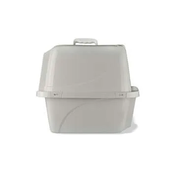 Van Ness Pets Odor Control Large Enclosed Cat Litter Box, Hooded, Pearl, CP6