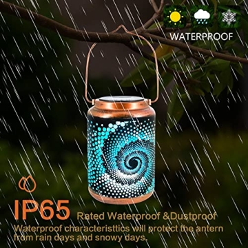 Waterproof Solar Hanging Lanterns - LED Outdoor Decor