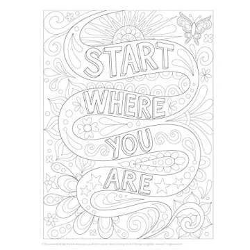 Good Vibes Coloring Book (Coloring is Fun) (Design Originals): 30 Beginner-Friendly & Relaxing Creative Art Activities; Positive Messages & Inspirational Quotes; Perforated Paper Resists Bleed Through