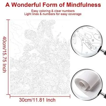 COLORWORK Paint by Numbers Kit for All Ages