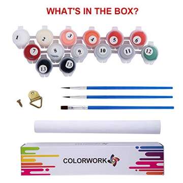 COLORWORK Paint by Numbers Kit for All Ages