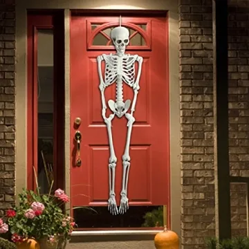 5.4ft Poseable Skeleton Prop for Halloween Decor