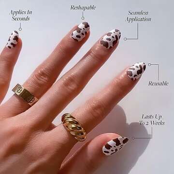 Glamnetic Press On Nails Chocolate Milk 30 Nail Kit