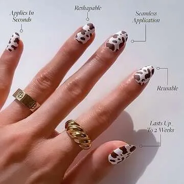 Glamnetic Press On Nails Chocolate Milk 30 Nail Kit