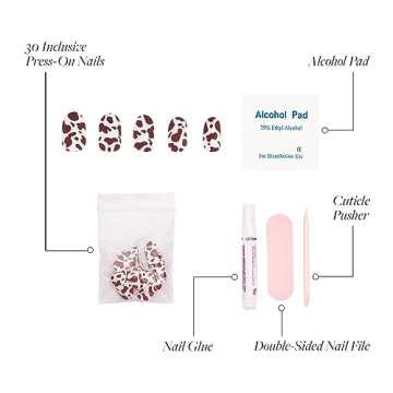 Glamnetic Press On Nails Chocolate Milk 30 Nail Kit