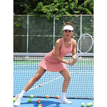 ATTRACO Tennis Dresses with Built-in Shorts for Women