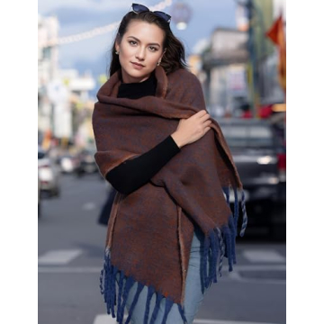 MissShorthair Oversized Chunky Winter Scarf for Women