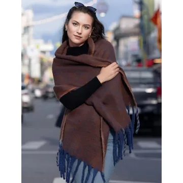 MissShorthair Oversized Chunky Winter Scarf for Women